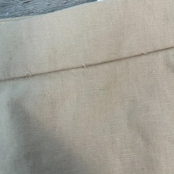 J. Crew NWT Beige Button Front Skirt Linen Blend F6 - Picture 3 of 7